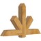 Ekena Millwork Kennewick Rough Sawn Timber Gable Bracket, Western Red Cedar, 60"W x 35"H x 6"D x 6"F, 14/12 Pitch GBW060X35X0606KEN00RWR - alternate 3